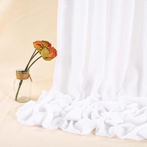 10 Yard Gauze Cheesecloth Fabric for Wedding Arch Draping Ceiling Drape Table Runner Napkin Chair Sashes Fabric DIY Gauze Cheesecloth Fabric for Wedding Party Banquet Table Decoration(Dusty Blue)