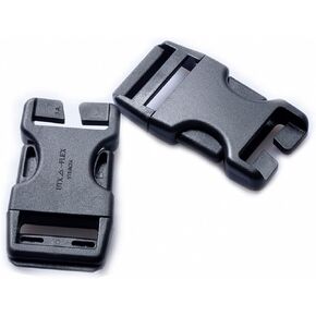 AceCamp 1inch/25mm Duraflex No Sewing Quick Side Release Buckle Webbing Adjuster for Backpack, Shoulder Bag, Belt, Strap Clip Replacement Repair Kit- 2Pcs