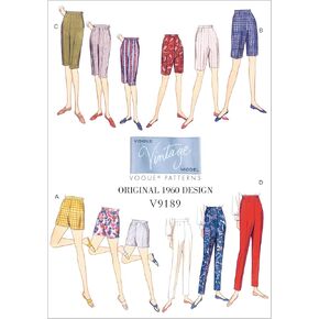 Vogue Patterns Misses' Shorts And Tapered Pants, Orange