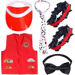 Yewong Casino Dealer Set Set Tealer Tearbors Hat Bowtie لعب بطاقة ARMLAND LAS VIGRAND GAME in Kuwait