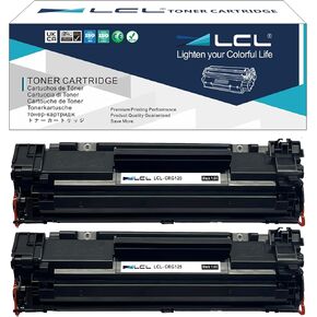 LCL 125 CRG125 Toner Cartridge Replacement for Canon 125 CRG-125 3484B001 3484B001AA Black Toner Cartridge Work with Canon ImageCLASS MF3010 LBP6000 LBP6030w LBP6018 LBP6020 Laser Printer (2-Pack )