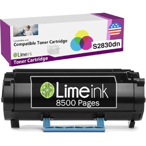Limeink Compatible Toner Cartridge Replacement for Dell S2830dn Toner Cartridge Extra High Yield Laser (8500 Pages) S2830 2830 dn 2830dn Smart Series Printer Ink 1 Black
