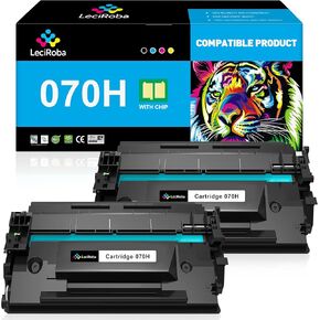 LeciRoba 070H Black 10,200-Pages High Capacity Toner Cartridge Replacement for Canon 070H 070 H for Canon imageCLASS MF462dw MF465dw LBP246dw LBP247dw LBP240dw LBP243dw MF463dw Printer (2-Pack)