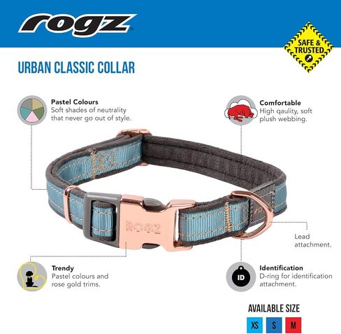Rogz Urban Dog Collar X -Small - Turquoise Moon in Kuwait