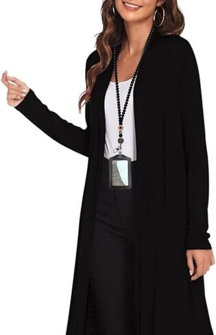 Wood Cute Beaded Teacher Lanyard with ID Holder Retractable Breakaway Badge Lanyards for ID Badges for Women Cute (Ebony-2) in Kuwait