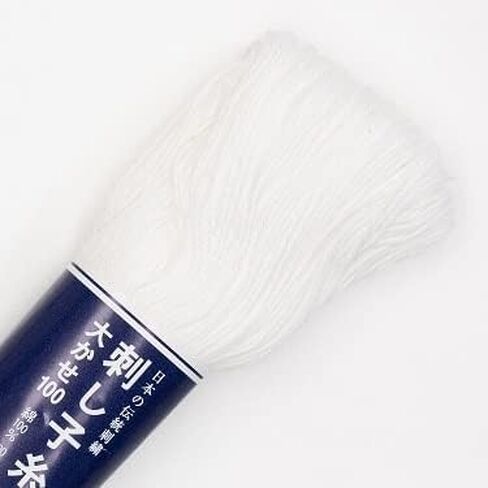 Olympus Sashiko Thread - 100m Skein - خيط التطريز واللحف الياباني (101 -أبيض) in Kuwait