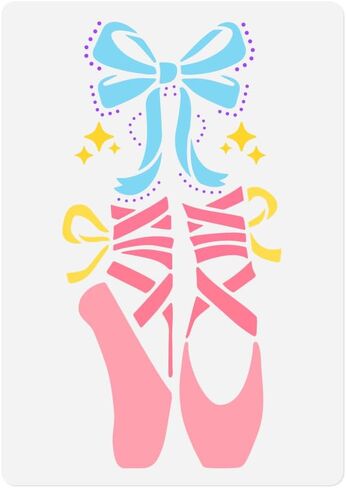 3 Pack Ballet Dancer in Stage Decor Stencil for Painting on Wall 11.7 x 8.3 Inch Reusable Plastic Dancer Music Craft Stencil for Painting on Wood Fabric Furniture, DIY Home Decor Stencil in Saudi Arabia