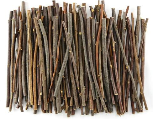 TKOnline 10cm 0.1-0.2 Inch in Diameter Wood Log Sticks for DIY Crafts Photo Props Craft Sticks,Wood Crafts,Sticks inch (100) in Saudi Arabia