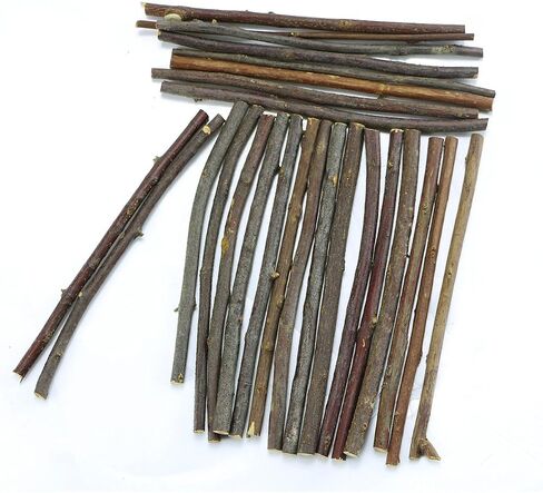 TKOnline 10cm 0.1-0.2 Inch in Diameter Wood Log Sticks for DIY Crafts Photo Props Craft Sticks,Wood Crafts,Sticks inch (100) in Saudi Arabia