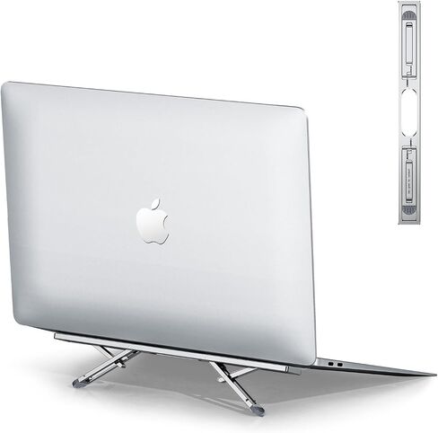 Laptop Risers for Desk, 4 Adjustable Heights Laptop Stand, Keyboard Riser, Ergonomic Laptops Feet for Desk, Compatible with MacBook Air Pro, with Dell, with HP, More 10-15.6" Laptops in Saudi Arabia