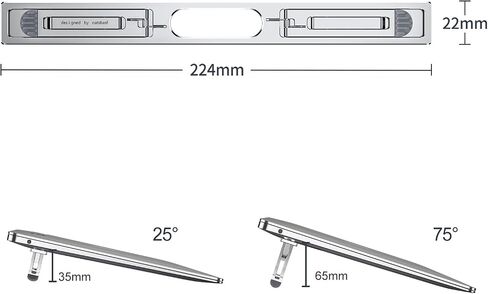 Laptop Risers for Desk, 4 Adjustable Heights Laptop Stand, Keyboard Riser, Ergonomic Laptops Feet for Desk, Compatible with MacBook Air Pro, with Dell, with HP, More 10-15.6" Laptops in Saudi Arabia