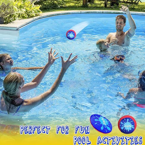 مجموعة كرة تخطي مياه Jishi ، ألعاب حمام السباحة الشاطئية لبحيرة Ocean River Lake Outdoor Travel Play ، Outside Water Gold Games and Ancips for Kids Ewent Come and Family ، Home for boys for boys in Kuwait