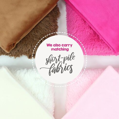 kullaloo Wool White Faux Fur Fabric [3/4 inch Pile, 20 mm] | Shaggy Plush Minky Fabric for Sewing | 39.5x29.5 (More Fabric Than Half Yard) | Ideal for Plushies, Crafts, Costumes, Upholstery | Ivory in Saudi Arabia