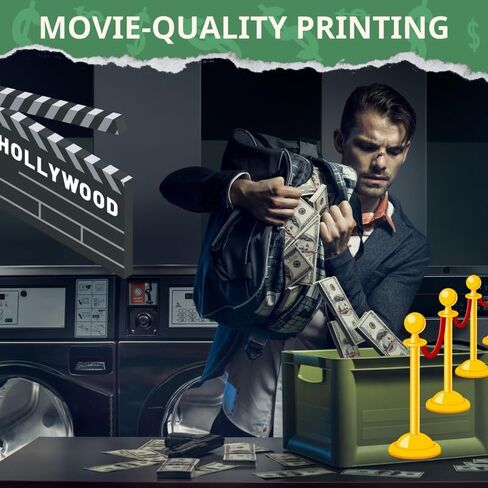 140 Pieces Movie Props, Games for Kid 3 to 8 Years, Number Learning Education Toys, Develops Early Math Skill, 20 of Each Bills (1, 2, 5, 10, 20, 50 and 100) in Saudi Arabia