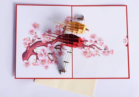 3D Popup Card of Cardinal Bird Couple, Paper Art & Handicraft, Greeting Card, Birthday, Anniversary, Christmas, Mothers Day, Fathers Day Card, Handmade Gift For Mom, Dad, Wife, Husband in Saudi Arabia