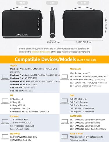 Hyzuo 15-16 بوصة قشرة صلبة صلبة قشرة صلبة قضية MacBook Pro 16 M4/M3/M2/M1 2025-2019 ، MacBook Air 15 M3/M1/M1 2025-2023 ، 15 "كمبيوتر محمول سطحي ، Razer Blade 15 ، Black in Kuwait