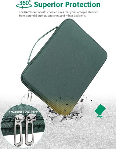 Hyzuo 15-16 بوصة قشرة صلبة صلبة قشرة صلبة قضية MacBook Pro 16 M4/M3/M2/M1 2025-2019 ، MacBook Air 15 M3/M1/M1 2025-2023 ، 15 "كمبيوتر محمول سطحي ، Razer Blade 15 ، Black in Kuwait