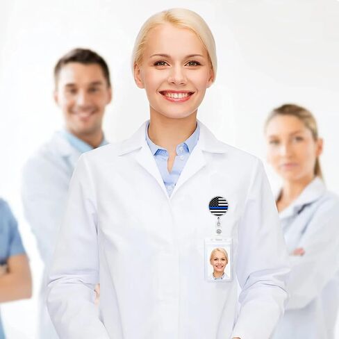 5p أمريكان شارة العلم بكرة الولايات المتحدة الأمريكية شارة باد قابلة للسحب مع مقطع معرف للممرضة اسم بطاقة التمريض بطاقة شارة مضحكة مع مقطع وسلك قابل للسحب لممرضات الممرضات المكتب إكسسوارات شارة المعلم in Kuwait