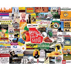 White Mountain Puzzles I Love Georgia - 1000 Piece Jigsaw Puzzle