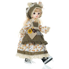 Countryside Style Doll Little Girl Doll Children's Toy 11.4 inch BJD Doll Birthday Gift for a Girl for Children Doll playset Doll Collection