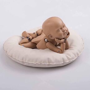 50cm Plastic Doll Baby Model, Lifelike Photography Posing Simulation Articulated Jointed Imitate Simulation Training Toy with Suitcase