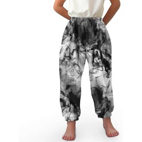 Little Girls Yoga Trousers Bohemian Beach Pants Baggy Harem Activewear for Girls Age 3-10