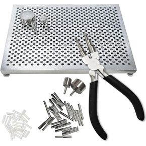 Hobbyworker Wire Bending Jig Tool with 6 in 1 Bending Pliers - Bail Making, Looping, Jewelry Making & Wrapping
