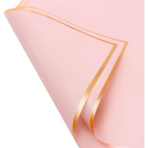 Yoblink 20 Sheets Bouquet Wrapping Paper,Wrapping Paper For Flower Bouquet,Waterproof Floral Wrapping Paper For Bouquets,Double Sided Flower Paper Wrap For Parties,Birthdays,22.8X22.8 inches (Pink)