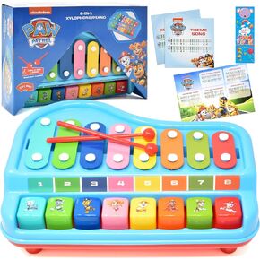 Paw Patrol Musical Instruments Toddlers Kids Music Toy Set Percussion Instrument Tambourine Maracas Recorder Flute for Children Preschool Education