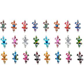 COHEALI 40 PCS Gecko Charm Gecko Charms Craft Gecko Charms Animal Skull Charms Alloy Decorative Animal, 3.5*1.7cm