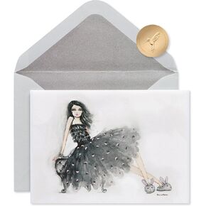 Papyrus Birthday Card for Her - Designed by Bella Pilar (Bunny Slipper Girl)