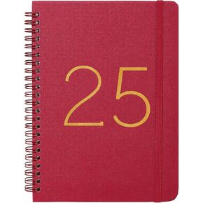 2025 Planner - Weekly Monthly Planner 2025 with Tabs, January 2025 - December 2025, 6.45" x 8.45" Calendar Planner, Flexible Cover Twin-Wire Binding