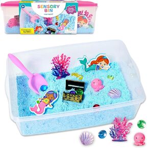 Creativity for Kids Sensory Bin: Mermaid - Mermaid Toys and Sensory Bins for Toddlers 3-4+, Sensory Box and Bin Filler, Toddler Activities and Mermaid Gifts for Girls