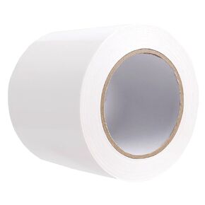 White Vapor Barrier Tape, 4" x 100' White Vinyl Tape, Polyethylene Tape, Seal Tape for Crawl Space, Moisture Barrier Seam, Waterproof Seam Tape, 7 Mil Poly Tape