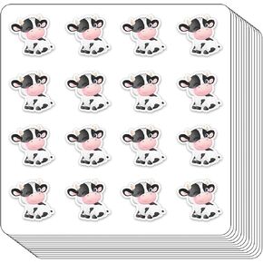 Cute Cow Planner Stickers, 0.5in Monthly Scrapbooking Kids DIY Arts Crafting 208-Pack