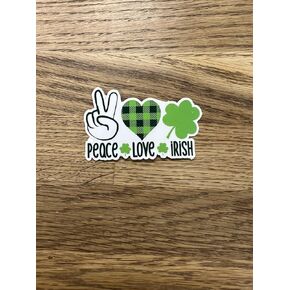 Irish 3" St Patricks decal sticker, Vinyl Decal Sticker, nantucket red, for car windows, mother's day, mom decal,