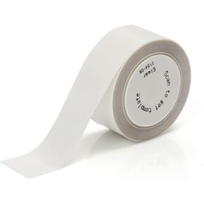 PRT Qutie Label Maker Tape, 1 Roll 13ft (4m) Transparent, Smooth Finish, Compatible with Qutie Label Maker