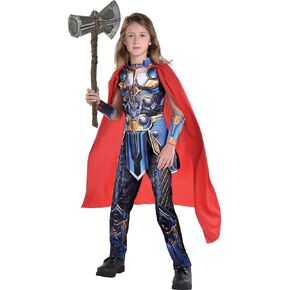 Party City Thor Love and Thunder: Thor Halloween Costume for Boys - Medium 8-10