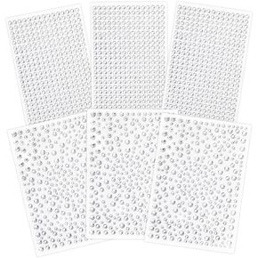 Gem Stickers, 1510pcs Rhinestone Stickers for Crafts, Self Adhesive Jewel Stickers, Acrylic Bling Gems Jewels Stickers for Crafts, Stick on Gems for DIY, Crafts, Craft Supplies for Kids