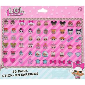 UPD LOL Dolls Sticker Earrings (24 Pair) Earrings Stickers, Birthdays, Party Favor