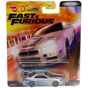 Hot Wheels Retro Entertainment Collection,Nissan Skyline R34, TV, & Video Games, Iconic Replicas for Play or Display, Gift for Collectors