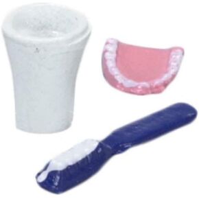 Dollhouse Miniature Toothbrush Set