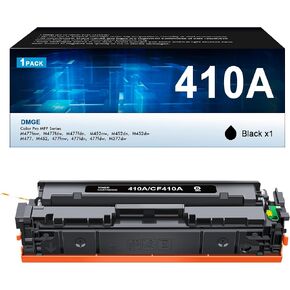410A Toner Cartridge Black-Replacement for HP 410A 410X Toner Cartridges Compatible with HP Color Pro MFP M477fnw M477fdw M477fdn M452dn M452nw M477 Printer(1 Black with Chip