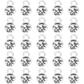 PATIKIL Birthstone Charm, Birthstone Beads Crystal Bracelet Charm Pendant for Making Bracelets Necklace Earrings Each Month