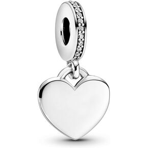 PANDORA Engravable Heart Tag Dangle Charm - With Gift Box