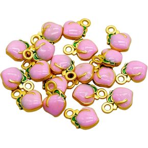 Enamel Fruit Charms 20Pcs Enamel Fruit Alloy Charms Pendants for DIY Earrings Bracelets Necklace Jewelry Making