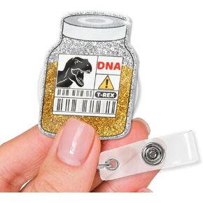 XQLZY Funny Nursing Student Tears Glitter Badge Scroll, Cute Infusion Bag ID Tag Office Nurse Retractable Clip Badge, Birthday Graduation Gift for Doctor Nurse Graduate Office Worker Nurse Student