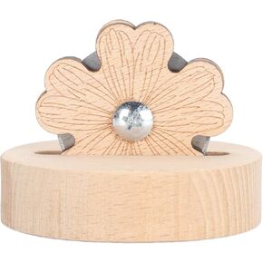 Thread Snip Cutters, Tabletop Blade Saver Thread Cutter Wooden Rotary Thread Cutting Tool with Anti Slip Base for Sewing Seam