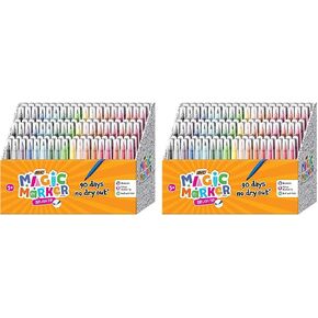 BIC Magic Marker Brush Tip ، ألوان متنوعة ، 108 Count in Kuwait