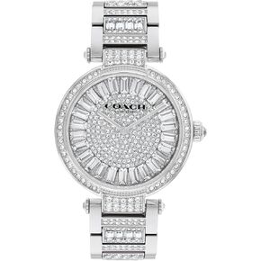 Coach Cary Watch for Women - 2H Quartz Bracelet Watch with Crystals on The Dial - Water Resistant 3 ATM/30 Meters - Gift for Her - Timeless Elegance, Perfect for Day or Night - 34mm